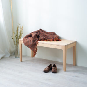 【接單訂製】原木經典長凳