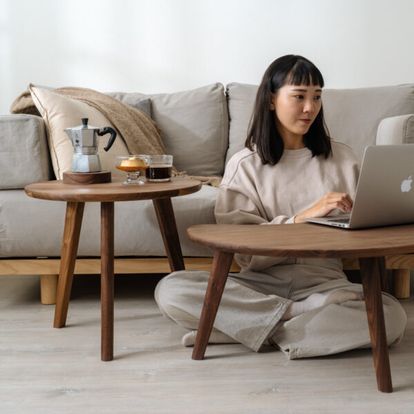 原木哲學黑胡桃木日蝕茶几-18 【接單訂製】日蝕茶几