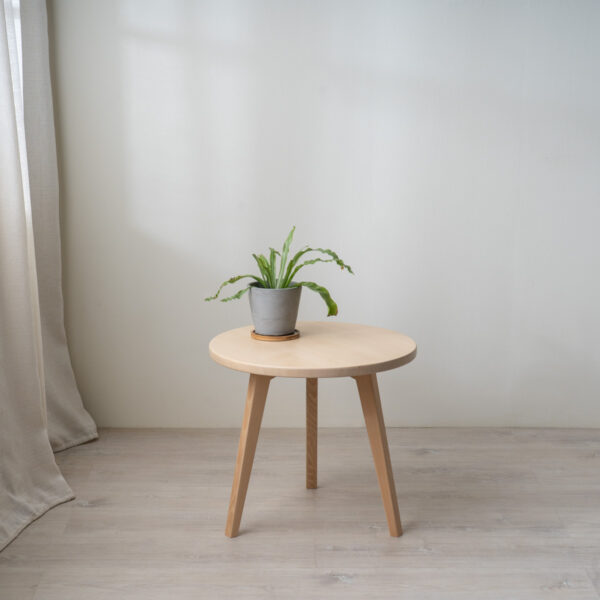 鐵杉彎月滿月茶几-02 【接單訂製】滿月茶几