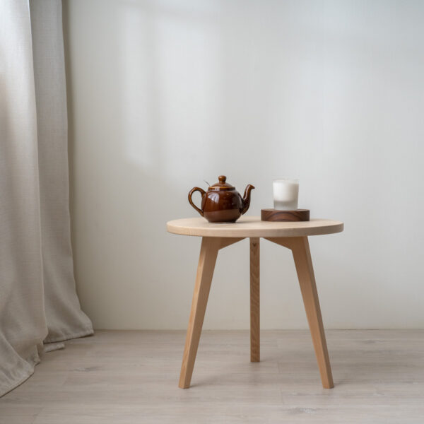 鐵杉彎月滿月茶几-05 【接單訂製】滿月茶几