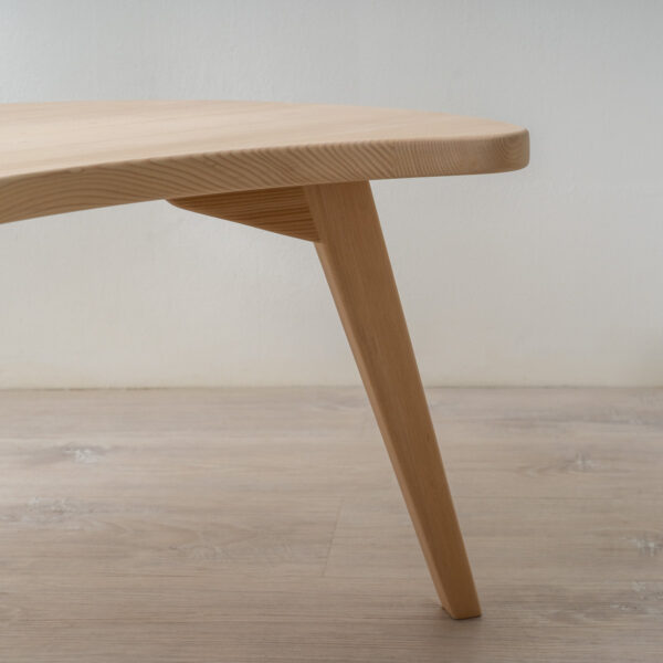 鐵杉彎月滿月茶几-12 【接單訂製】彎月茶几