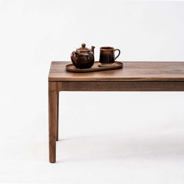 黑胡桃木長凳-10 【接單訂製】黑胡桃原木經典長凳