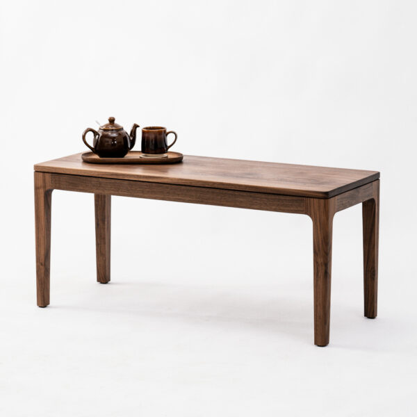 黑胡桃木長凳-11 【接單訂製】黑胡桃原木經典長凳