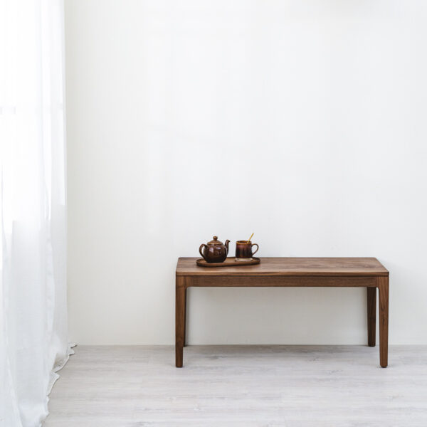 黑胡桃木長凳-13 【接單訂製】黑胡桃原木經典長凳