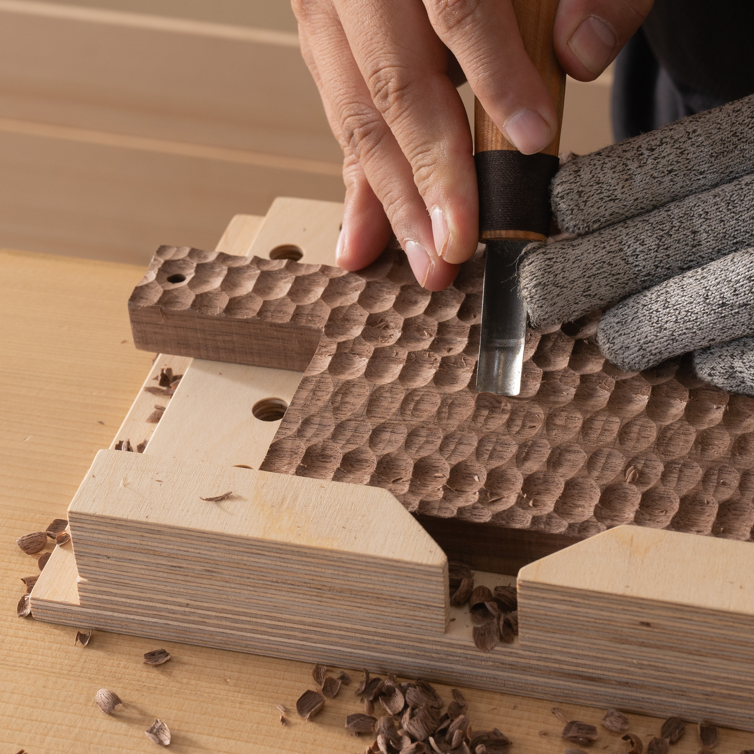 受保護的內容: Project No.1 方形木砧板雕刻