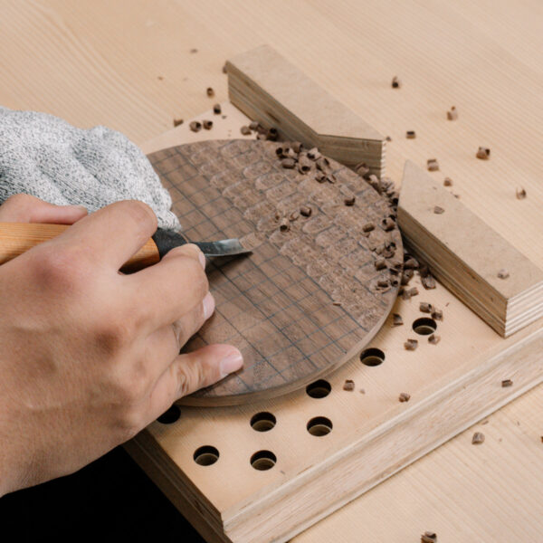 Project No.5 原木蛋糕盤雕刻體驗禮盒  (內含線上影片教學)