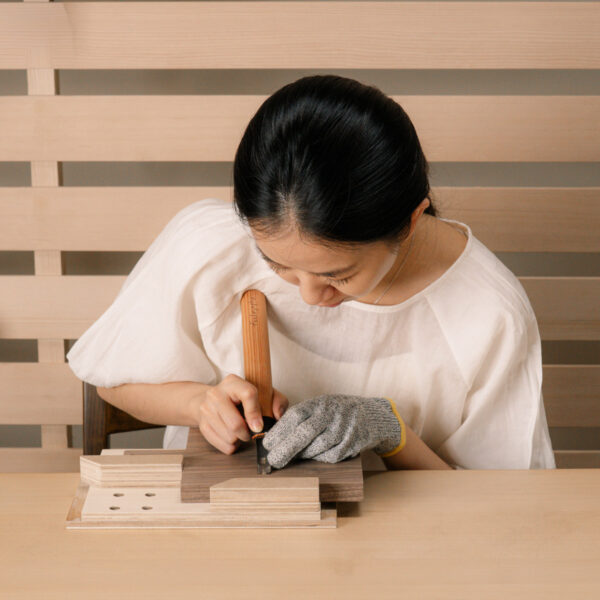 DIY禮盒方形砧板-11 Project No.1 方形木砧板雕刻體驗禮盒 (內含線上影片教學)